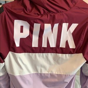 VS PINK MULTI COLORED WINDBREAKER